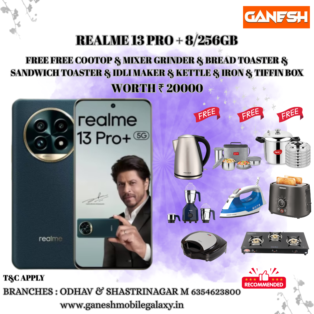 REALME 13 PRO + 8/256GB REELS OFFERS