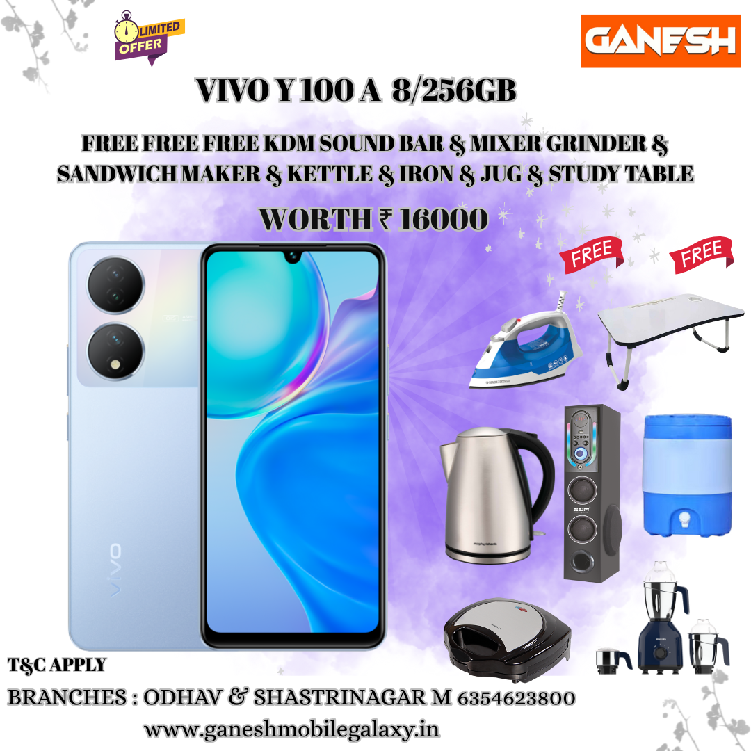 VIVO Y100 A 8/256GB REELS OFFERS