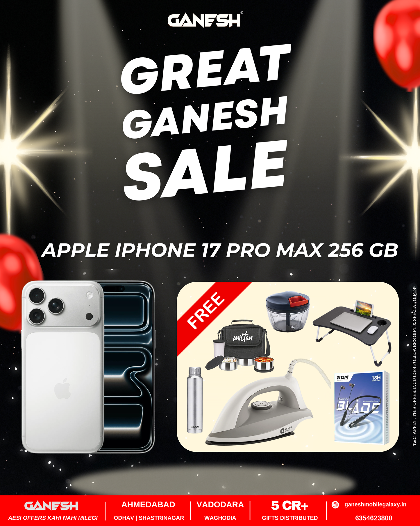 APPLE I PHONE 17 PRO MAX 256