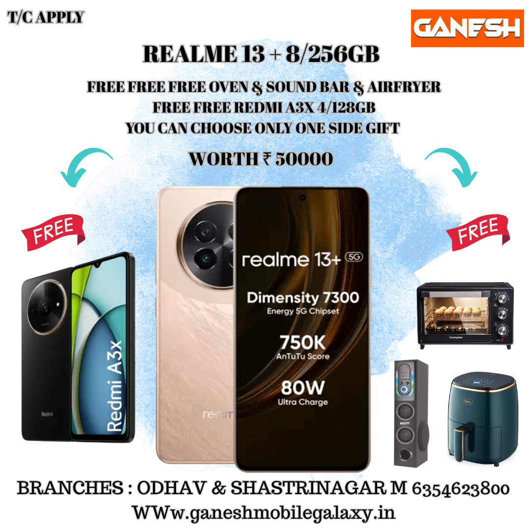REALME 13 + 8/256GB REELS OFFERS