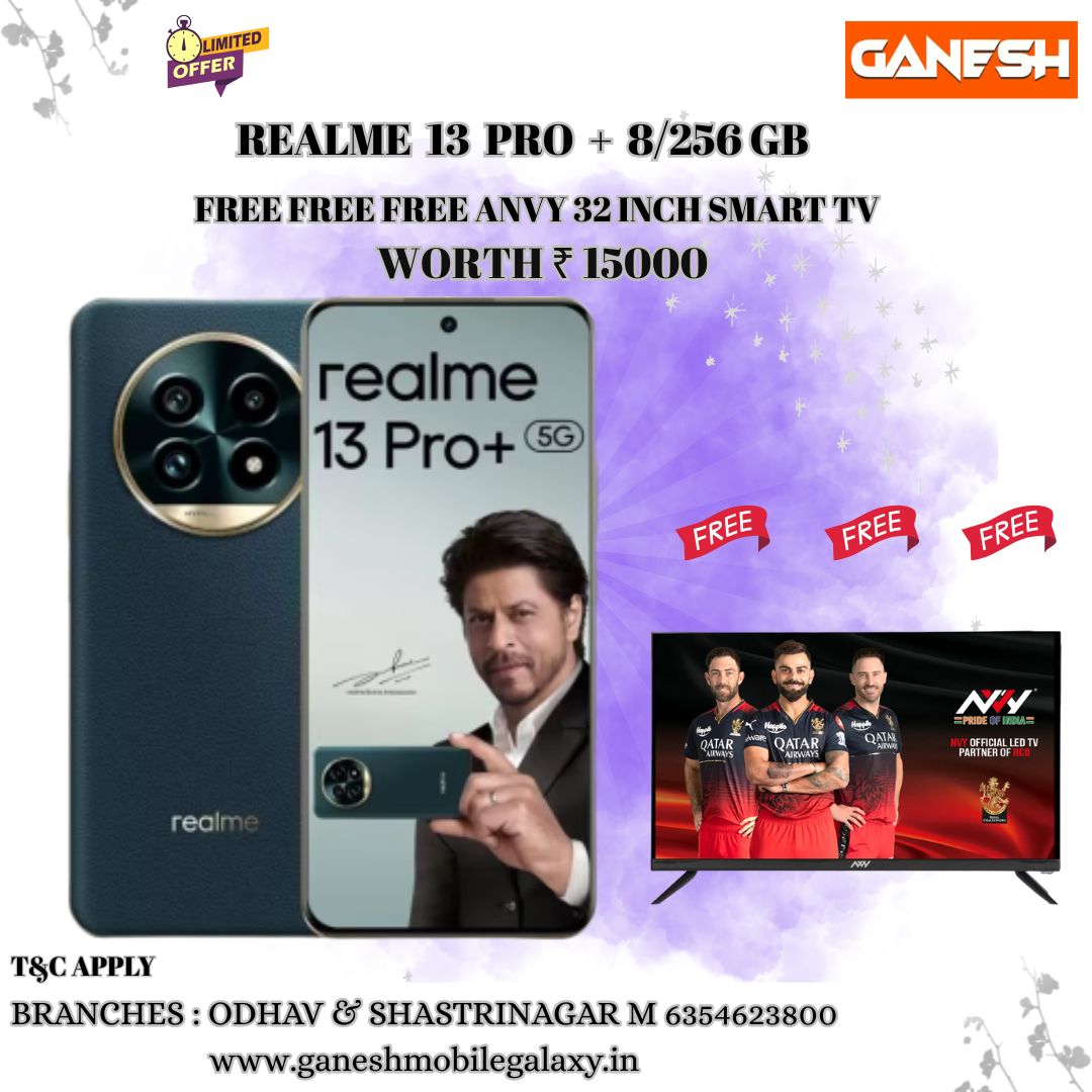 REALME 13 PRO + 8/256GB REELS OFFERS