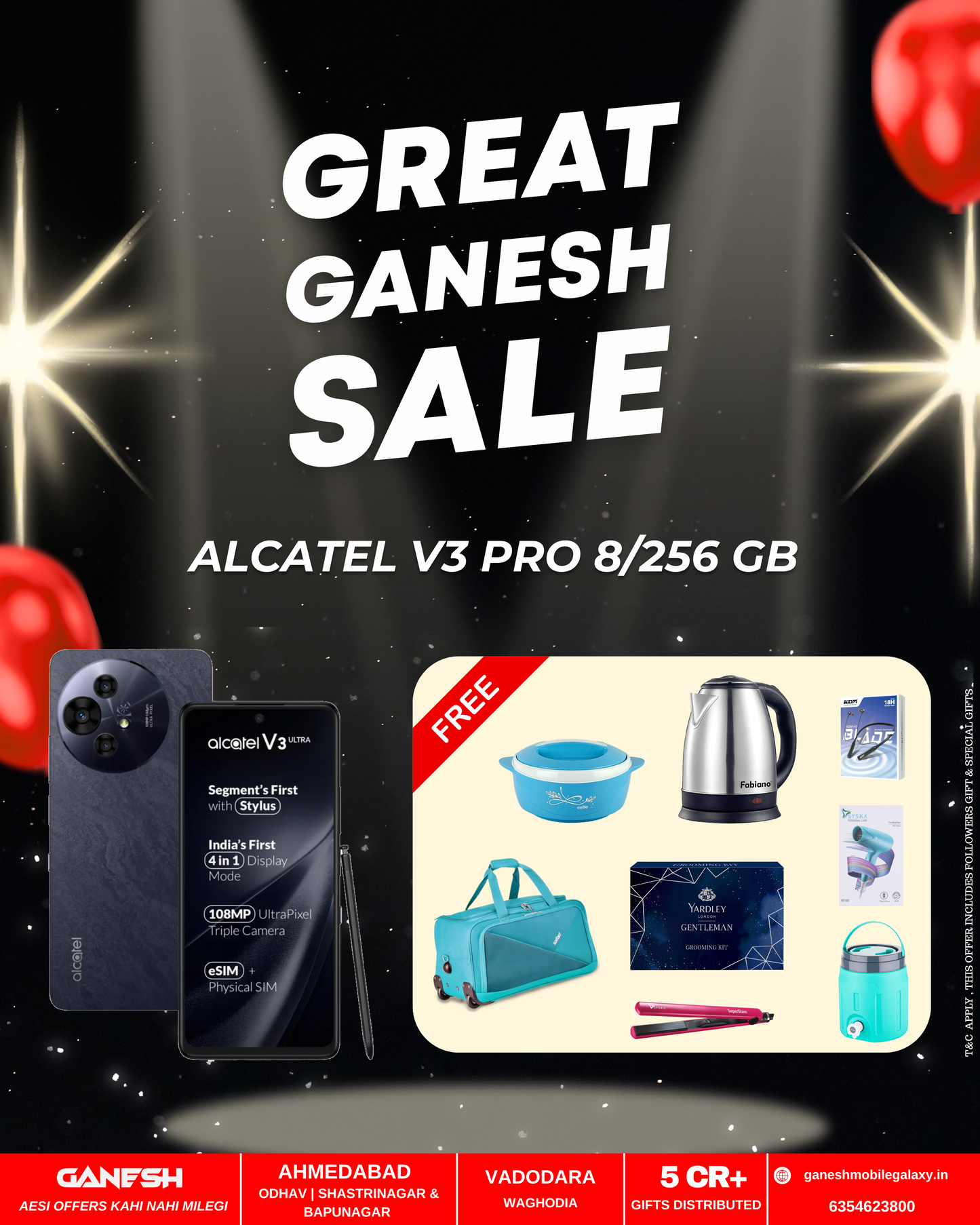 ALCATEL V3 PRO 8/256